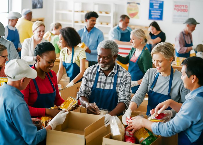 group-people-are-standing-around-boxes-with-one-that-says-word-it